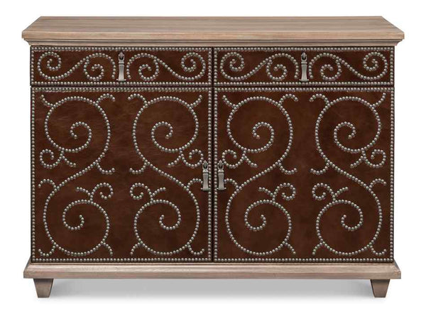 Theodore Equestrian Two Doors Wood Chest
