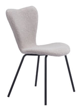 Thibideaux Dining Chair (Set of 2) Light Gray-Dining Chairs-Zuo Modern-LOOMLAN
