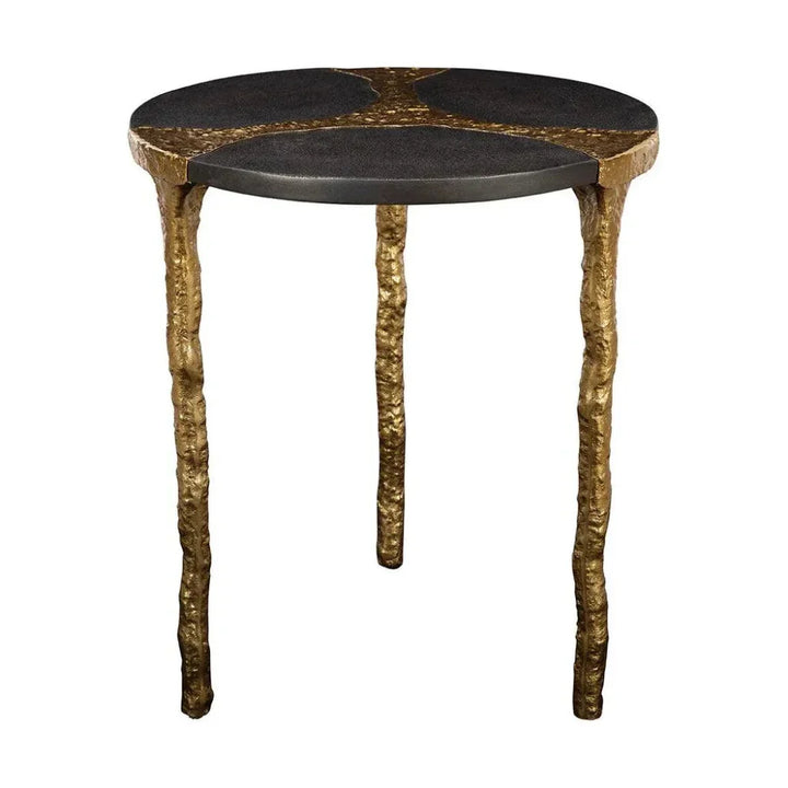 Thompson Aluminum Round End Table - LOOMLAN - Furniture Classics - Side Tables