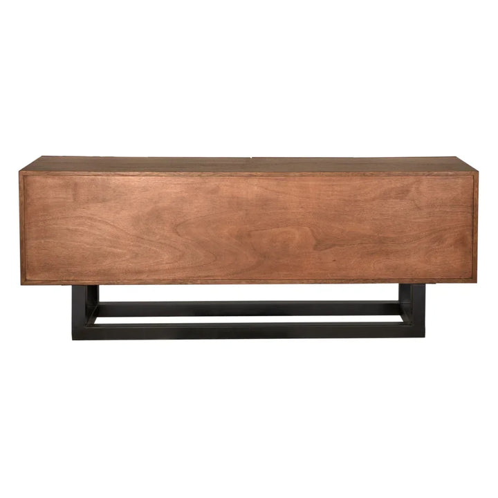 Thomson Steel Base Wooden Sideboard - LOOMLAN - Noir - Sideboards