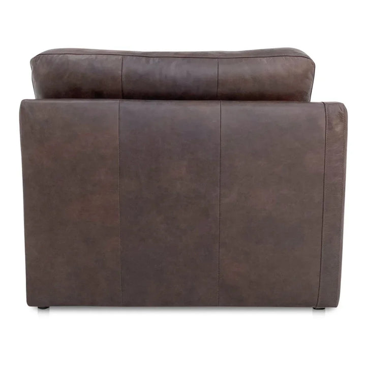 Thurlow Leather Left Arm Facing Corner Modular Sofa-Modular Sofas-Moe's Home-LOOMLAN