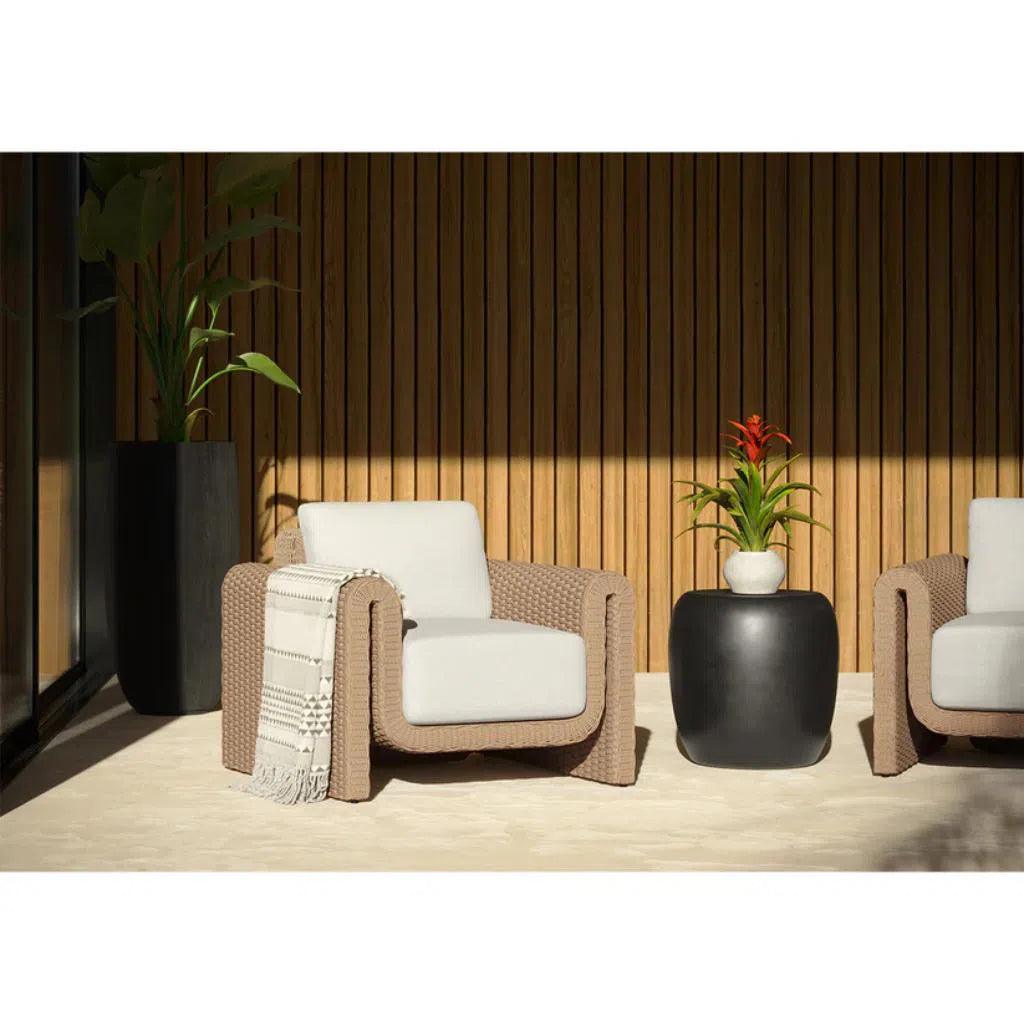 Tibi Fabric Outdoor Lounge Chair