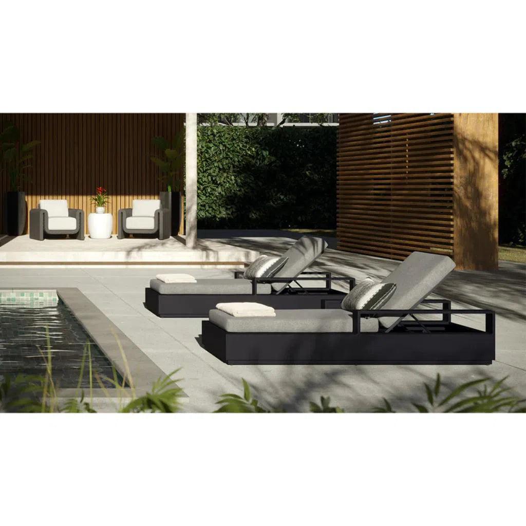 Tibi Fabric Outdoor Lounge Chair