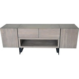 Tiburon Solid& Iron Grey Media Cabinet-TV Stands & Media Centers-Moe's Home-LOOMLAN