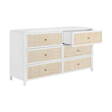 Tierra Wooden Rattan Stylish Dresser