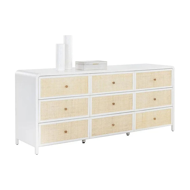 Tierra Wooden Rattan Stylish Dresser