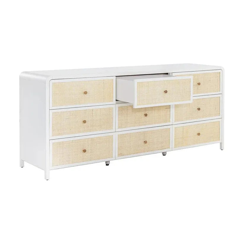 Tierra Wooden Rattan Stylish Dresser