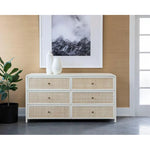 Tierra Wooden Rattan Stylish Dresser