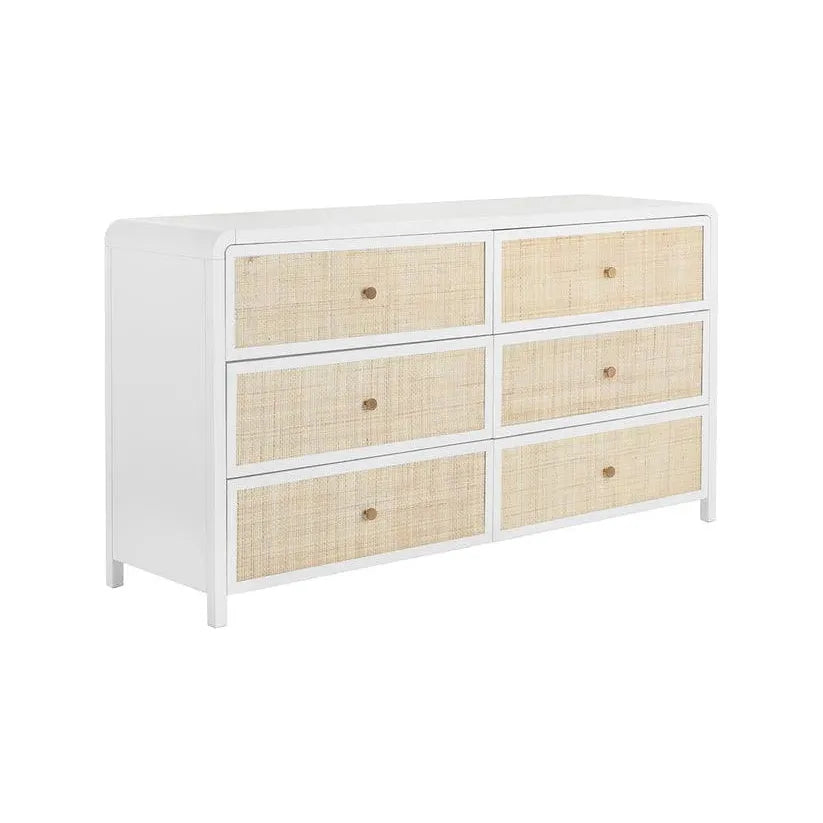 Tierra Wooden Rattan Stylish Dresser