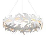 Tijereta 1-Light White Chandelier-Chandeliers-Currey & Co-LOOMLAN