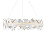 Tijereta 1-Light White Chandelier-Chandeliers-Currey & Co-LOOMLAN