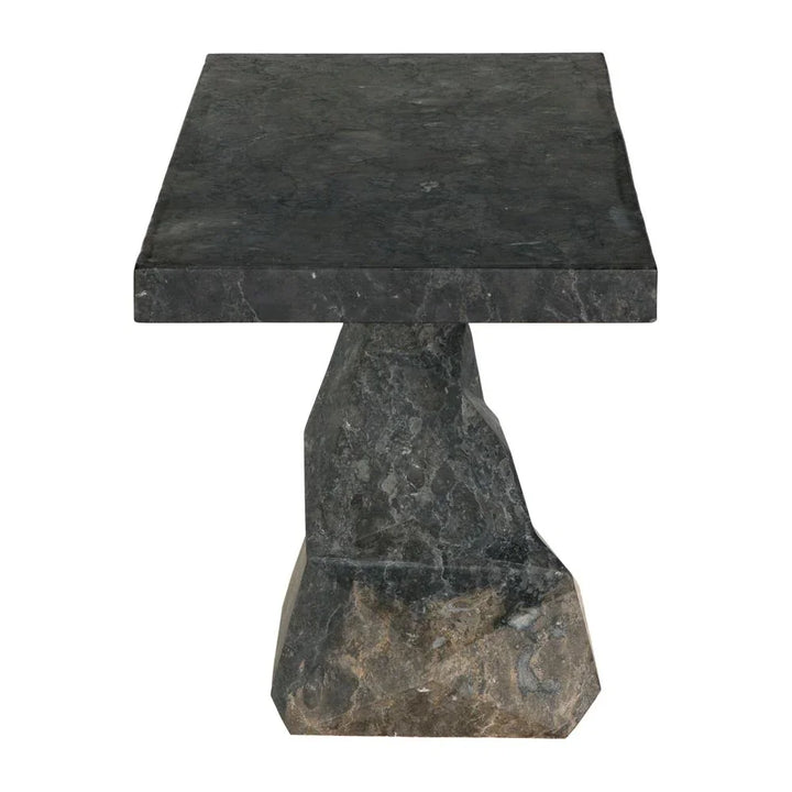Tilden Marble Made Rectangular Console Table - LOOMLAN - Noir - Console Tables