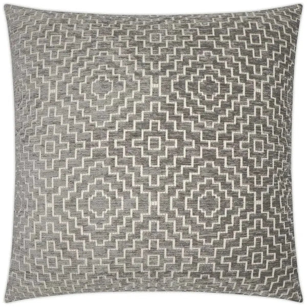 Tile Mushroom Grey Large Throw Pillow Insert - LOOMLAN - D.V. Kap - Throw Pillows