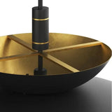 Timea Pendant Light Sleek Black And Brass