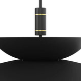 Timea Pendant Light Sleek Black And Brass