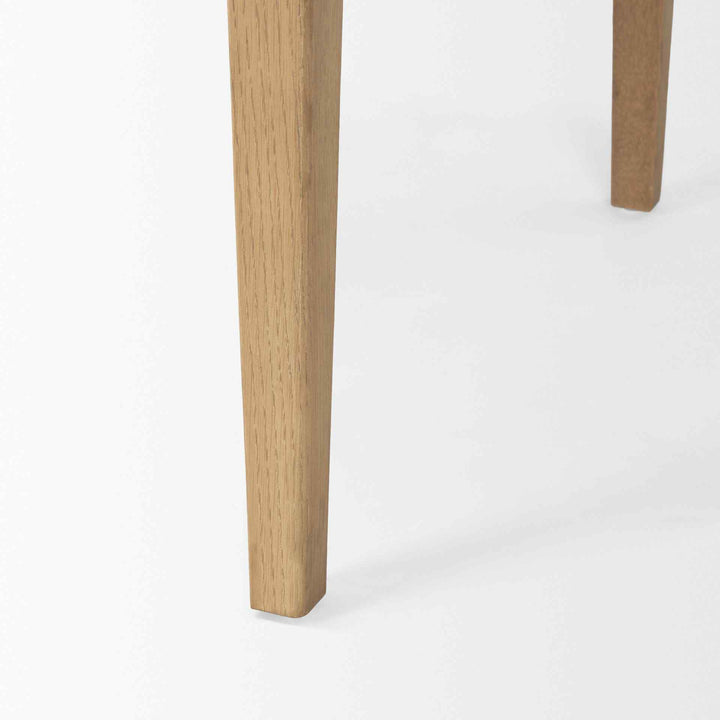 Tino Four Drawers Wood Desk-Home Office Desks-Mercana-LOOMLAN