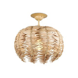 Tiptur Coco Shell Semi-Flush Mount