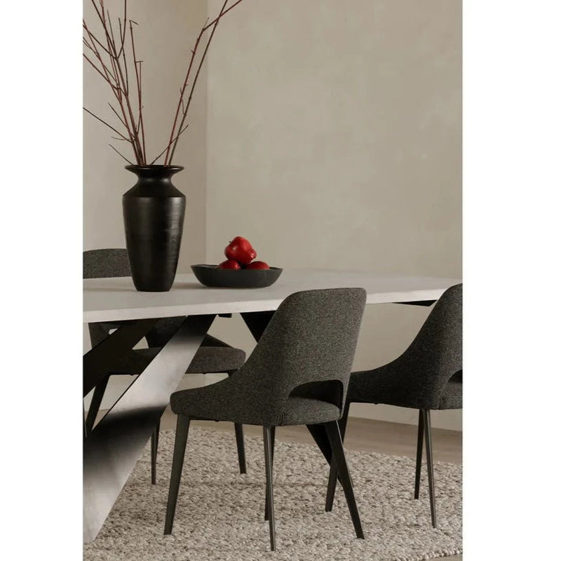 Tizz Dark Grey Kitchen Dining Chair-Dining Chairs-Moe's Home-LOOMLAN