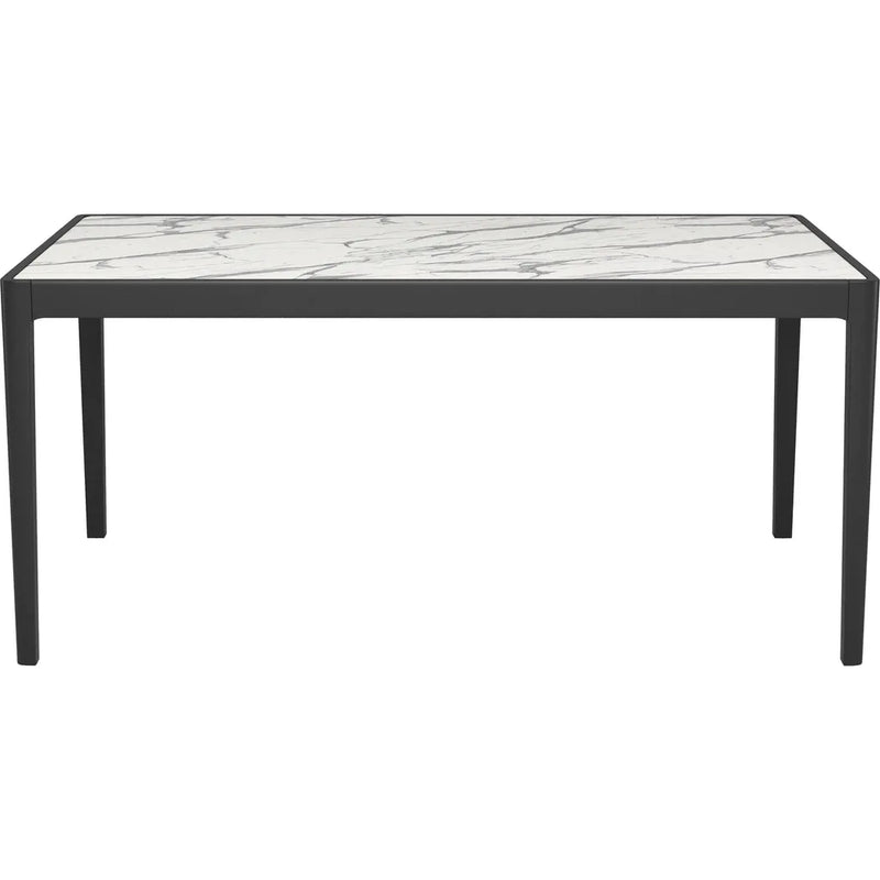 Tokai White Stone & Wood Rectangular Dining Table