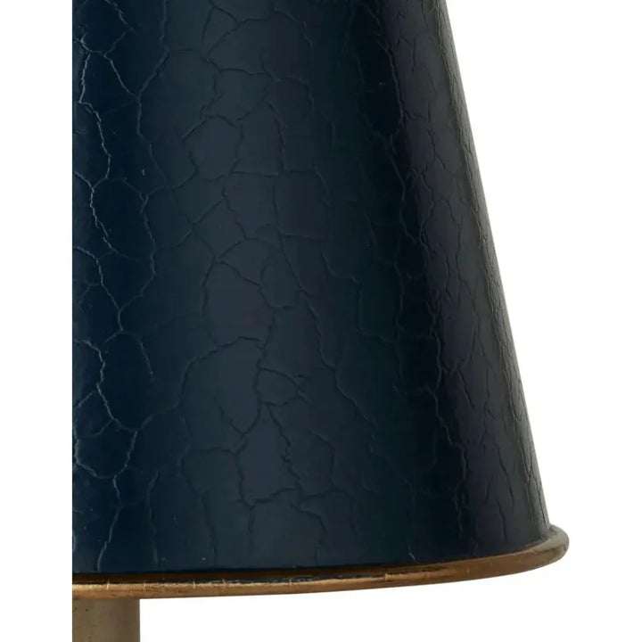 Tole Metal Blue Tapered Chandelier Shade - LOOMLAN - Currey & Co - Chandeliers