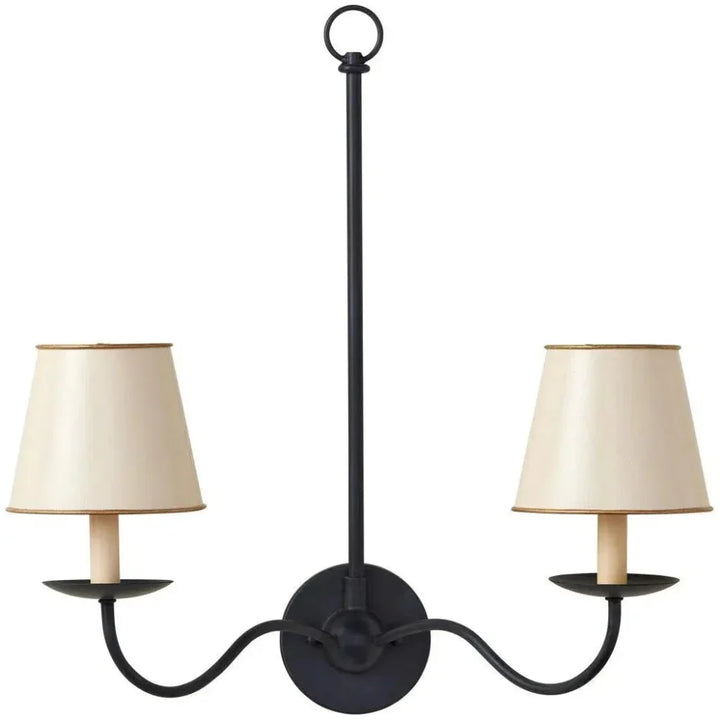 Tole Metal Ivory Tapered Chandelier Shade - LOOMLAN - Currey & Co - Chandeliers