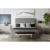 Tometi Fabric Modern Bed