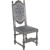 Tooled Leather Dining Chair Del Rey