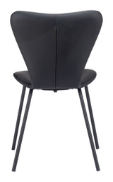 Torlo Dining Chair (Set of 2) Black-Dining Chairs-Zuo Modern-LOOMLAN