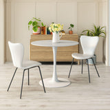 Torlo Dining Chair (Set of 2) White-Dining Chairs-Zuo Modern-LOOMLAN