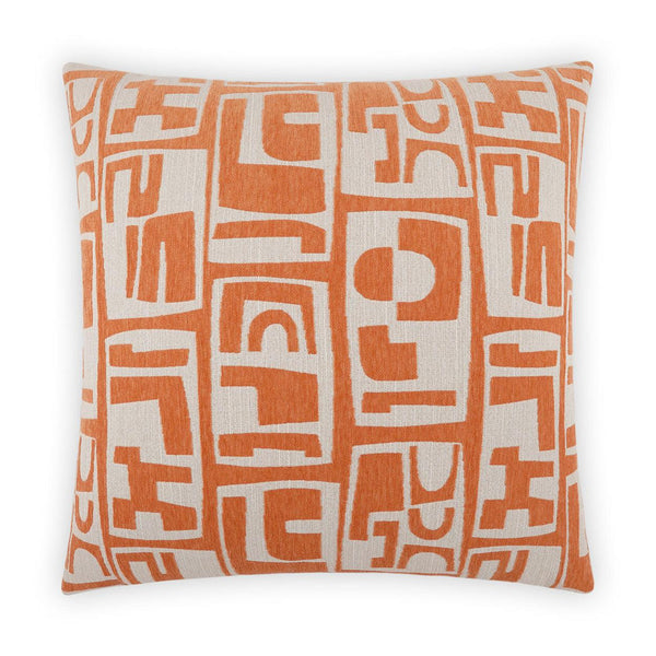 Toro Pillow - Orange-Throw Pillows-D.V. KAP-LOOMLAN