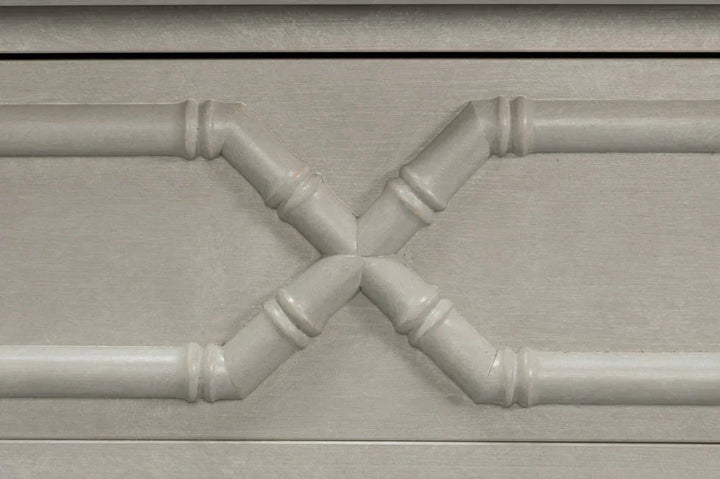 Tortola Three Drawer White Chest - LOOMLAN - Sarreid - Chests