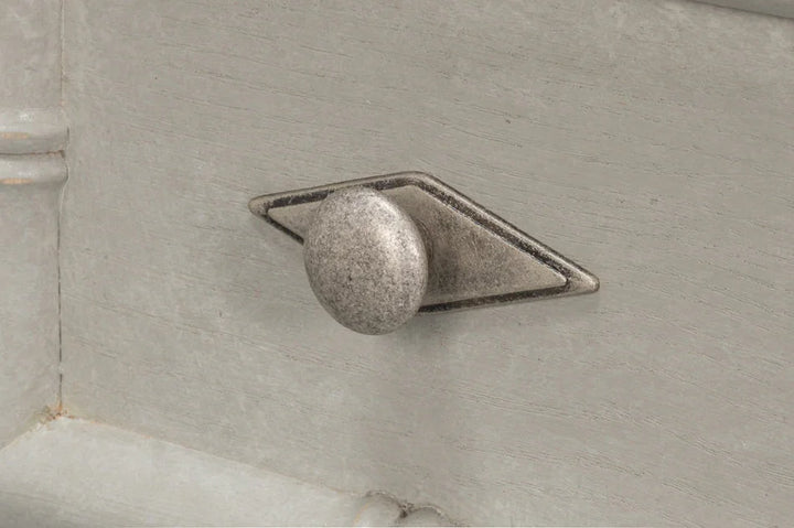 Tortola Three Drawer White Chest - LOOMLAN - Sarreid - Chests