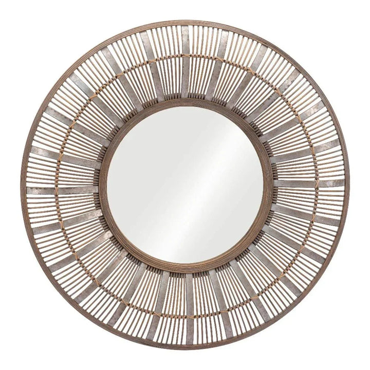 Toto Mirror Antique Gold - LOOMLAN - Zuo Modern - Wall Mirrors