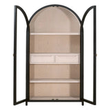 Toulouse Wooden Glass Display Cabinet