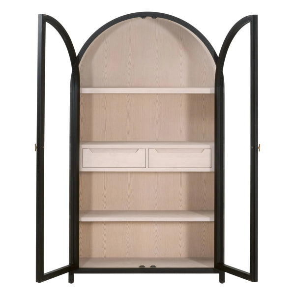 Toulouse Wooden Glass Display Cabinet