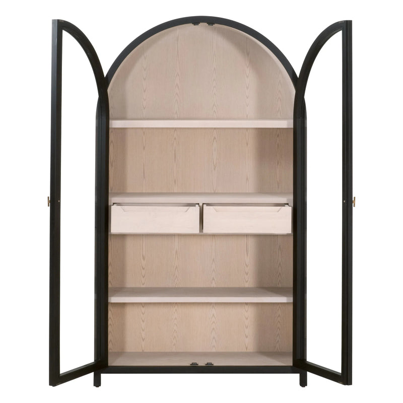 Toulouse Wooden Glass Display Cabinet