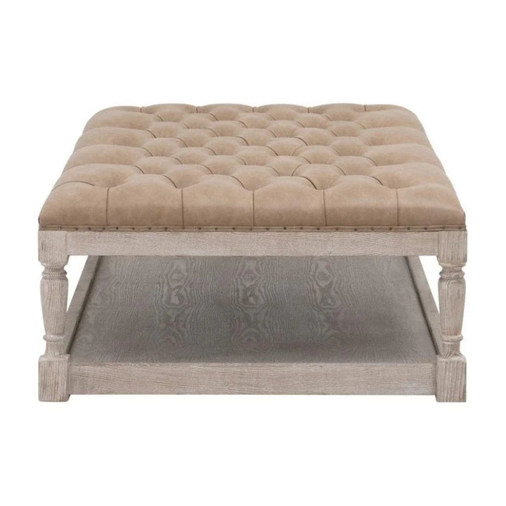 Townsend Tufted Rectangular Coffee Table - LOOMLAN - Essentials For Living - Coffee Tables