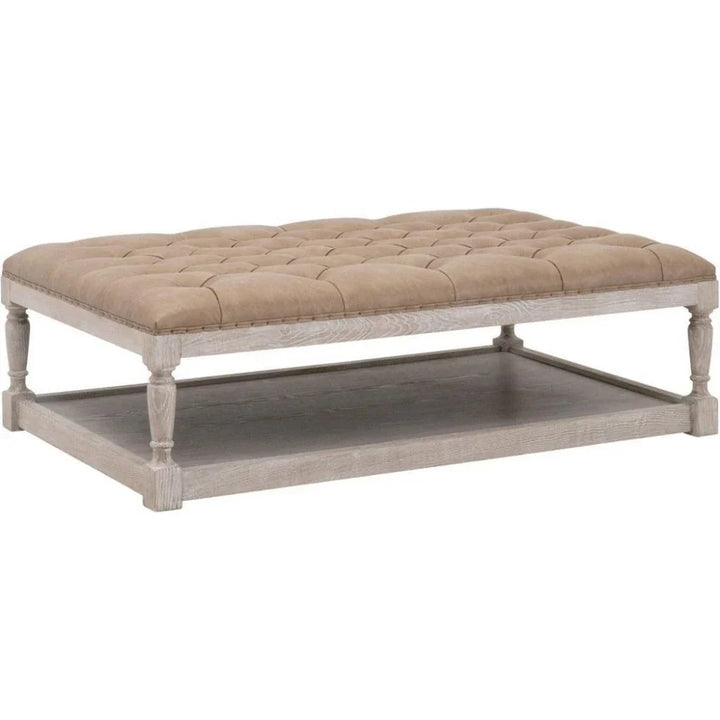 Townsend Tufted Rectangular Coffee Table - LOOMLAN - Essentials For Living - Coffee Tables
