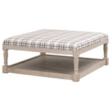 Townsend Upholstered Coffee Table Tartan Charcoal Coffee Tables LOOMLAN By Essentials For Living