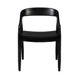 Townsend Wooden Black Arm Chair-Accent Chairs-Furniture Classics-LOOMLAN