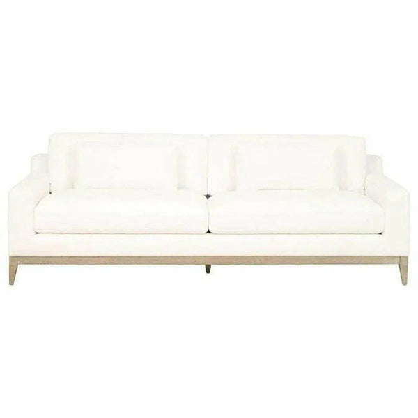 Vienna 96" Track Arm Sofa LiveSmart Peyton-Pearl Natural Oak Sofas & Loveseats LOOMLAN By Essentials For Living