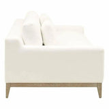 Vienna 96" Track Arm Sofa LiveSmart Peyton-Pearl Natural Oak Sofas & Loveseats LOOMLAN By Essentials For Living