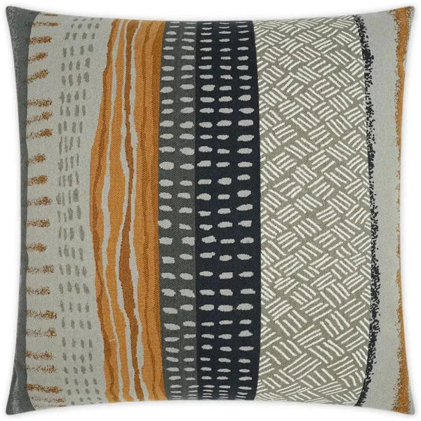 Tracks Western Chic Abstract Large Throw Pillow Insert - LOOMLAN - D.V. Kap - Throw Pillows