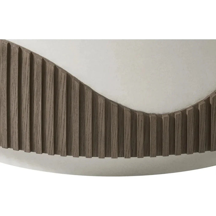 Tranquility Round White Outdoor Coffee Table-Outdoor Coffee Tables-Seasonal Living-LOOMLAN