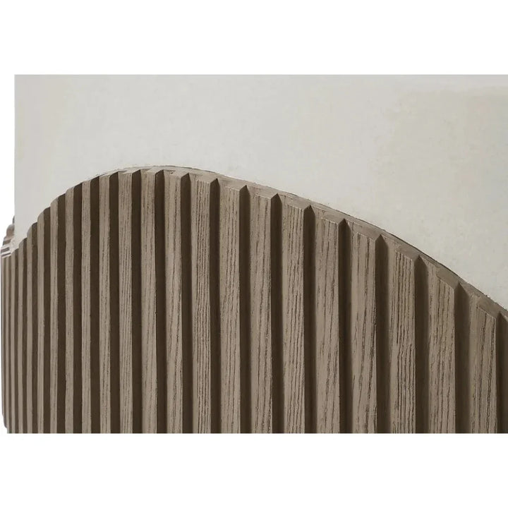 Tranquility Round White Outdoor Coffee Table-Outdoor Coffee Tables-Seasonal Living-LOOMLAN