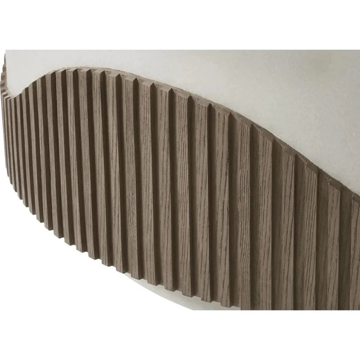 Tranquility Round White Outdoor Coffee Table-Outdoor Coffee Tables-Seasonal Living-LOOMLAN