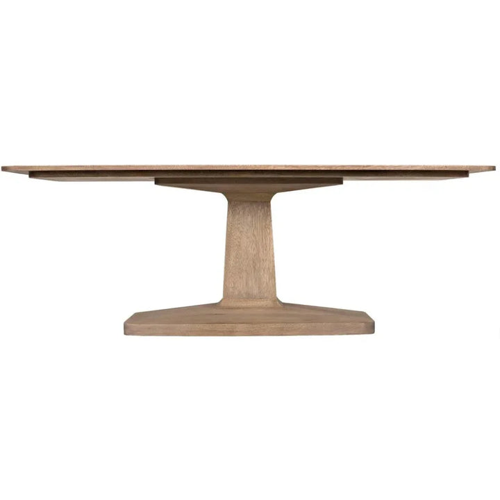 Travis Wood Rectangle Dining Table-Dining Tables-Noir-LOOMLAN