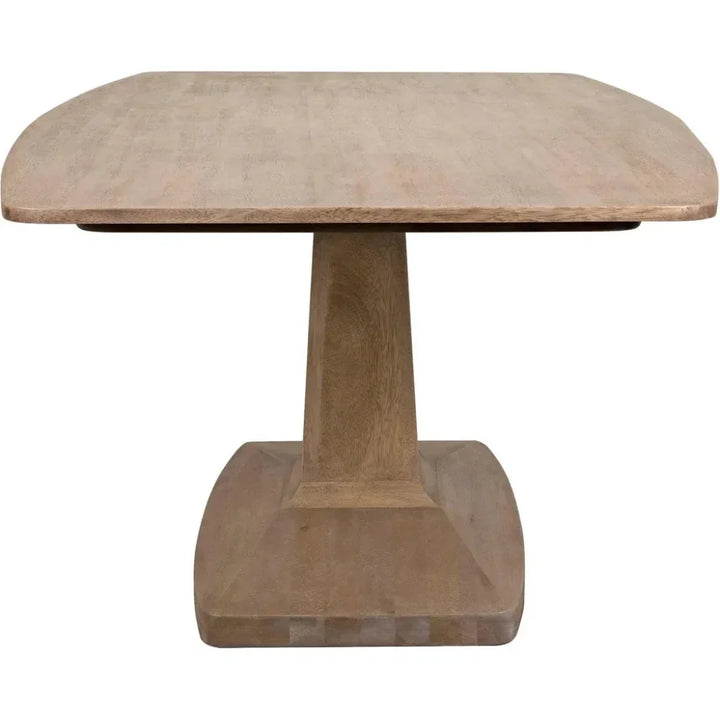 Travis Wood Rectangle Dining Table-Dining Tables-Noir-LOOMLAN