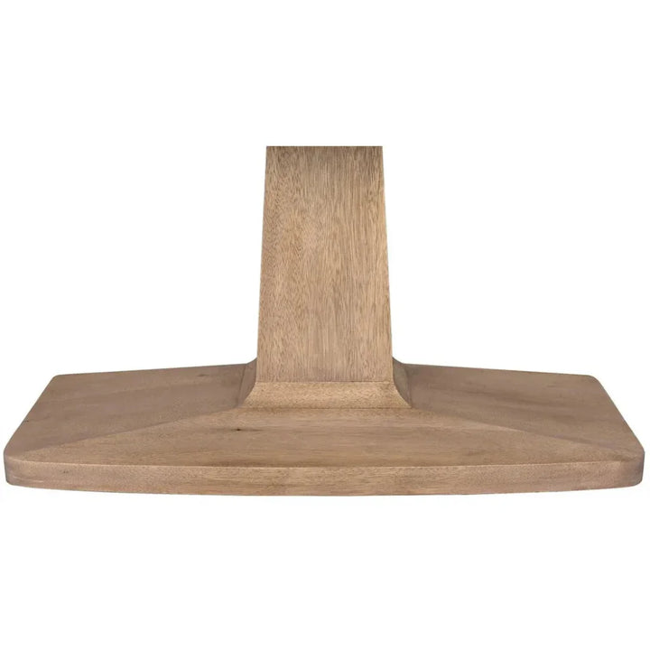 Travis Wood Rectangle Dining Table-Dining Tables-Noir-LOOMLAN