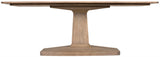 Travis Wood Rectangle Dining Table-Dining Tables-Noir-LOOMLAN